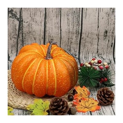 CITROUILE DECO HALLOWEEN 15 CM 1