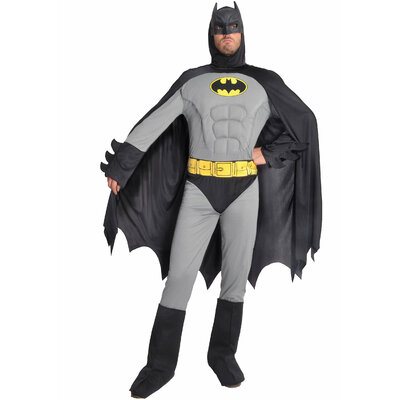 DEGUISEMENT LICENECE BATMAN GRIS ADULTE