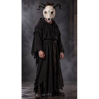 Demi-masque de chèvre satanique en latex