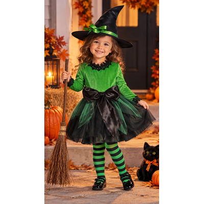 DEGUISEMENT BEBE SORCIERE VERTE