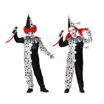 DEGUISEMENT CLOWN ENFANT NOIR ET BLANC TRRIFIER HALLOWEEN 1