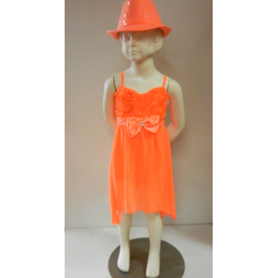 Robe discount orange enfant