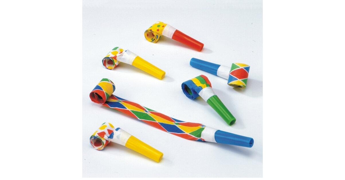 Lot De 50 Langues De Belle-Mère Colorées – Sifflets Anniversaire Enfants Rétractables, Accessoire Fête Fun Pour Goodies, Anniversaires, Réunions