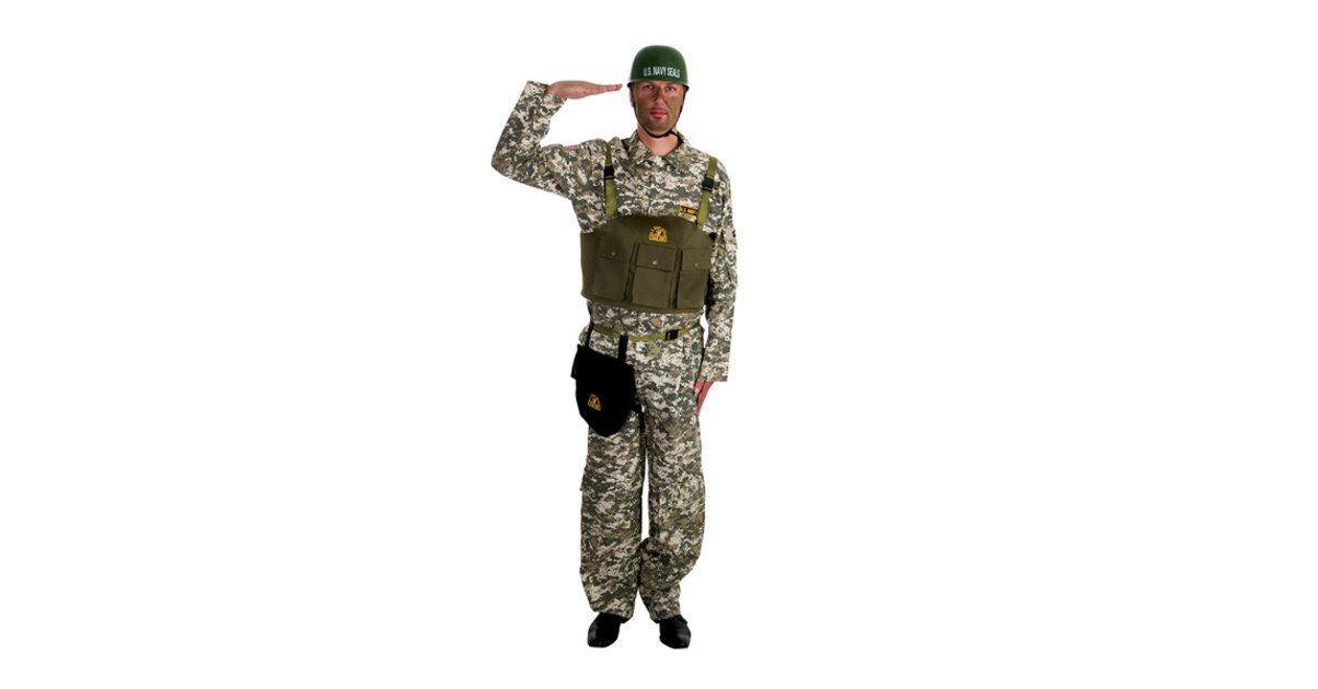 Déguisement Adulte Soldat D'État - Costume Super Soldats | Neuf Avec Étiquettes | Tenue Déguisement Militaire