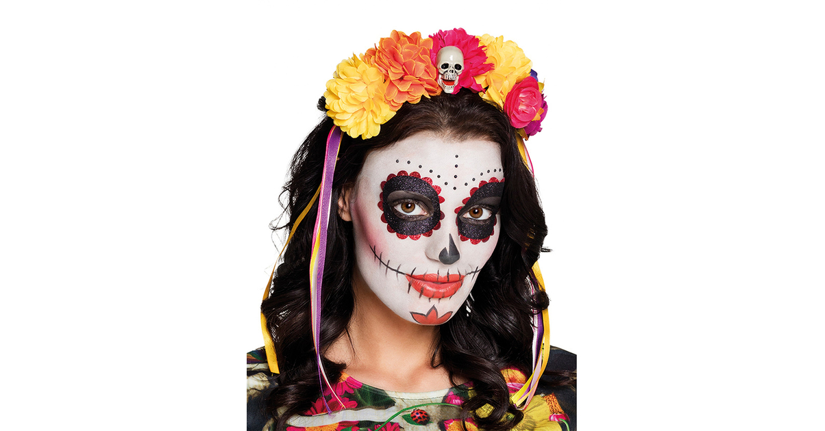 Serre Tête / Couronne Roses Rouges Jours Des Morts - AU FOU RIRE Paris 9