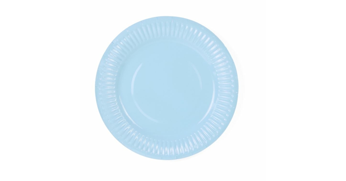 Lot De 48 Assiettes En Carton 18cm Bleu Dégradé - 4 Motifs Pour Fête (Noël, Mariage, Anniversaire)