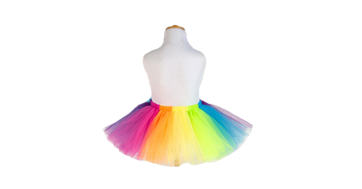 Jupe Tutu Paillettes Arc-en-ciel Pour Femme - Mini Jupe De Danse Années 80 élastique | Pour Carnaval, Cosplay, Fête, Déguisement Jupe Danse Ballet Rétro