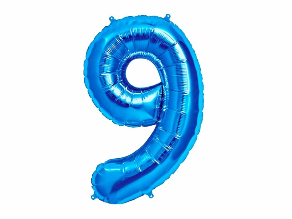 Ballon géant chiffre 1 aluminium bleu 104 cm - Ballons/Ballons