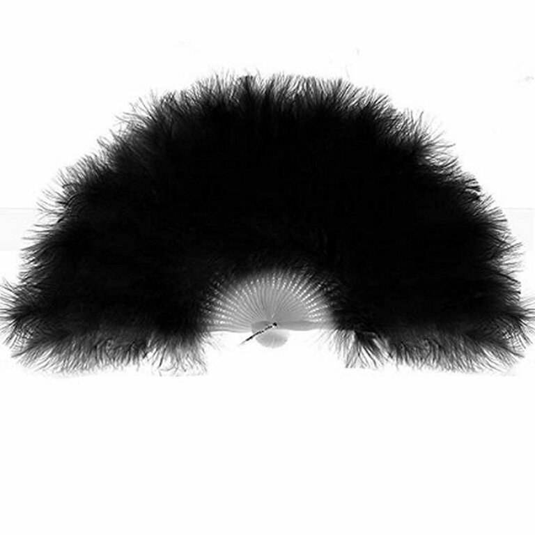 Ombre Vent Éventail à Plumes Pliable Style Années 1920 - Plumes
