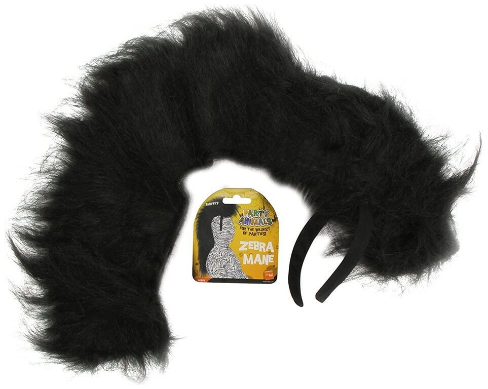 Serre-tête Oreilles De Zèbre – Bandeau Costume, Taille Unique, Pour Enfants Et Adultes – Fêtes Et Carnaval