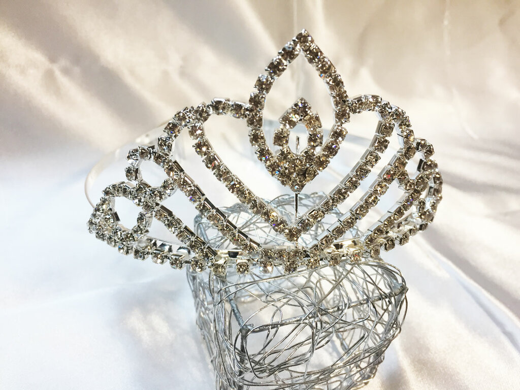 Frcolor Diadème De Princesse Avec Strass Cristal Et Motif 40 Ans - Couronne Dorée Pour Anniversaire