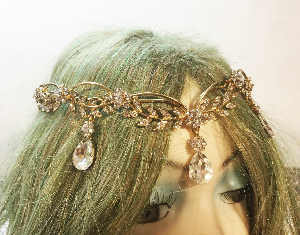 Broche Peluche Chat Princesse - Diadème Strass Cristal Gris - Fantaisie Femme