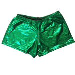 SHORT ENFANT METALLISE VERT BRESIL