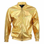 BLOUSON-METALLISE-LASER-OR