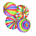 LAMPION RONDS BARIOLES