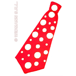 cravate geante pois rouge