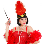 BANDEAU CHARLESTON PLUMES ROUGES 2