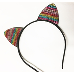 serre tete chat strass rainbow 1