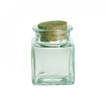 MINI POT CARRE EN VERRE POUR DRAGEE 1