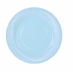 assiettes en carton 18 cm bleu 1
