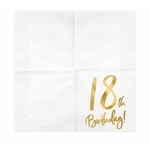 SERVIETTES PAPIER 18 ANS OR 2