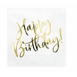 serviettes papier happy birthday or 1