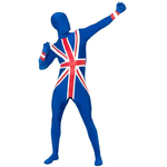 DEGUISEMENT SECONDE PEAU UNION JACK ANGLETERRE