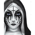 STICKERS VISAGE STRASS HALLOWEEN  GOTHIQUE 3