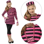 DEGUISEMENT PRISONNIERE ROSE ENFANT 2
