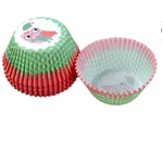 100 CAISSETTES CUP CAKE HIBOU ROUGE 2