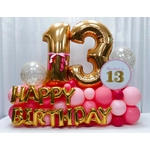 bouquet ballons chiffre or 66 cm 13