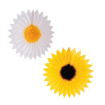 eventail papier tourensol ou marguerite 50 cm