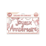 guirlande lettre ballon anniversaire rose gold  1