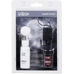 kit de maquillage zombie latex sang eponge