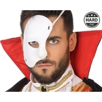 demi masque fantome de lopera blanc