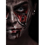 maquillage zombie latex
