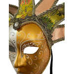 masque venitien ivoire et or  avec grelots