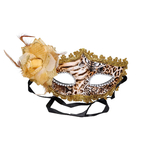 MASQUE VENITIEN LEOPARD AVEC ROSE 1