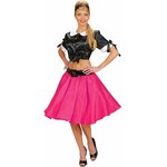 TOP NOIR ANNEE 50 SATIN