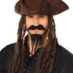 moustache et barbichette pirate des caraibes