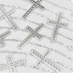 10 croix en plastique argent 1