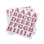 71 STICKERS PAILLETTES ROSE GOLD LETTRES ET CHIFFRES 1