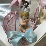 FIGURINE RESINE BEBE BLEU 1