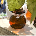 POT A DRAGEE BOULE EN VERRE CHOCOLAT 1
