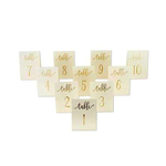 10 MARQUES TABLES CARTON 1 A 10 6