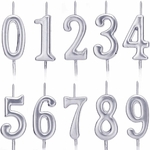 BOUGIE CHIFFRE ARGENT 1