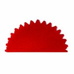 10 ronds cristal organza rouge dragee