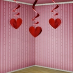DECORATION ST VALENTIN suspensions-coeur X 3 60 CM. 1jpg