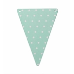 5 fanions vert menthe