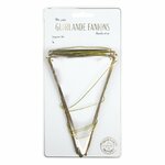 GUIRLANDE FANIONS BLANCHE ET OR